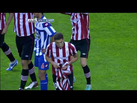 La Liga | Gol de De Marcos (1-0) en el Athletic de Bilbao - Deportivo  | 25-11-2012 | J13