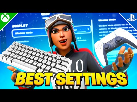 *NEW* Best Keyboard and Controller Settings + Sensitivity For Fortnite! (PS5/XBOX/PS4/PC)