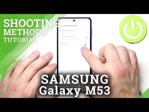 How to Take Selfie Using Palm on SAMSUNG Galaxy M53 - Shooting Method