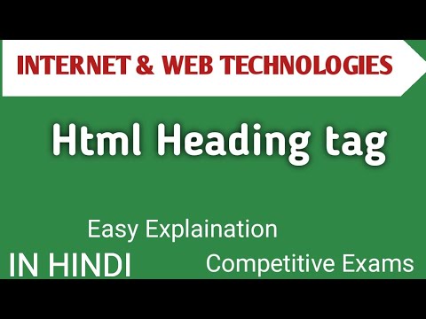 HTML Introduction With Example In Hindi