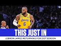 LeBron James Announces His Return for 21st Season with Lakers | CBS Sports