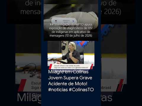 Milagre em Colinas Jovem Supera Grave Acidente de Moto! #noticias #ColinasTO