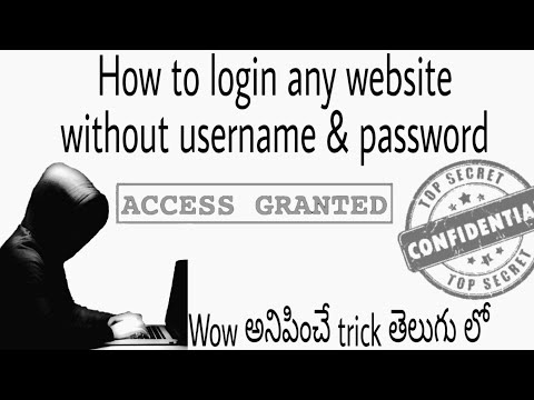 How to login any website without username and password | inurl login | Maneesh Gunigari | Telugu | ▶4:48