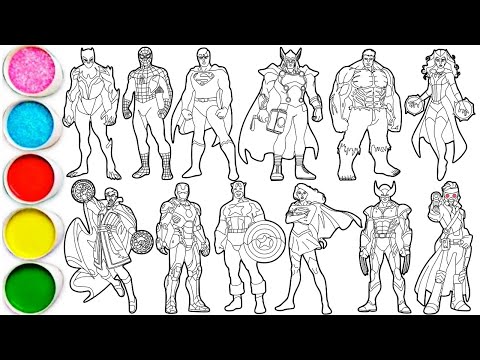 Draw Legendary Superheroes in Minutes - Spider-Man, Iron Man, Superman, Captain America & others