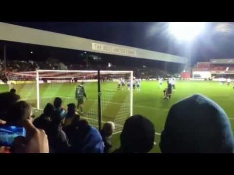 Gary Alexander penalty, Brentford Vs Hartlepool (2-1)