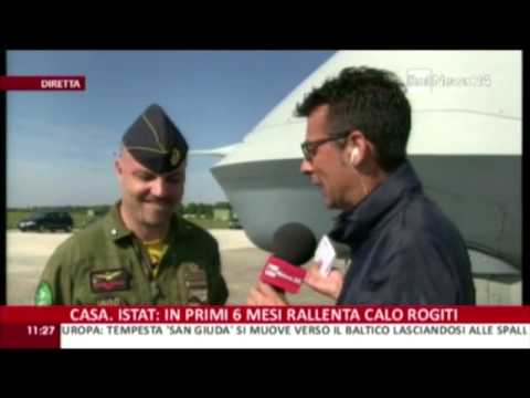 Intervista al Col. Oballa, Com.te 32° Stormo (Rainews24 'Settimanale' del 30.10.2013)