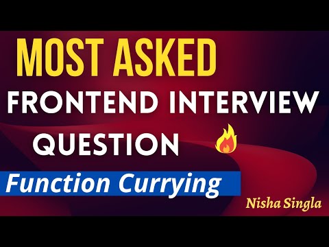 Frontend Interview Question Function Currying Function Currying Vs Partial Functions With Example