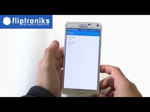 Samsung Galaxy Note 4: How To Change Fonts - Fliptroniks.com