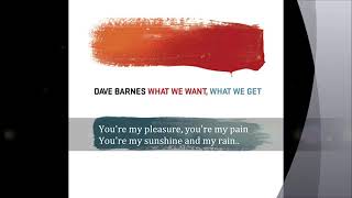 My Love,  My Enemy - {Lyrics} - Dave Barnes