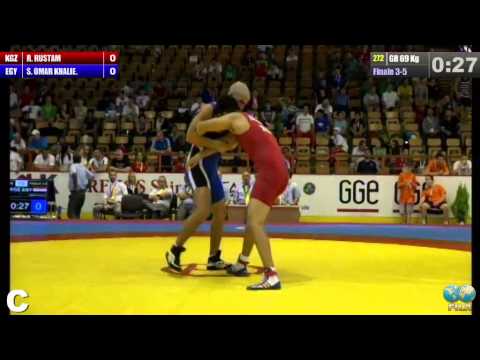 Чемпионат мира по борьбе: Схватка за бронзу. Р.Рахматулаев (KGZ) — Ш.Халед (EGY)