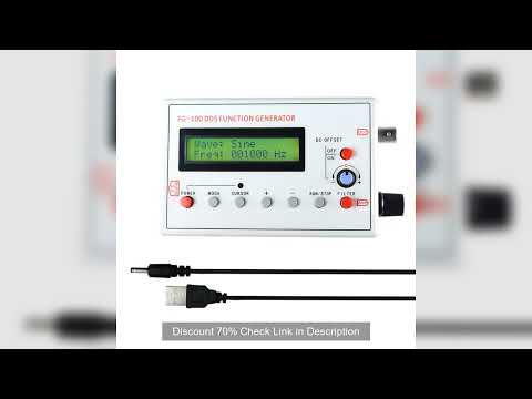FG-100 DDS Function Signal Generator 1Hz-500kHz Sine Square Triangle Waveform Output USB 5V Powered