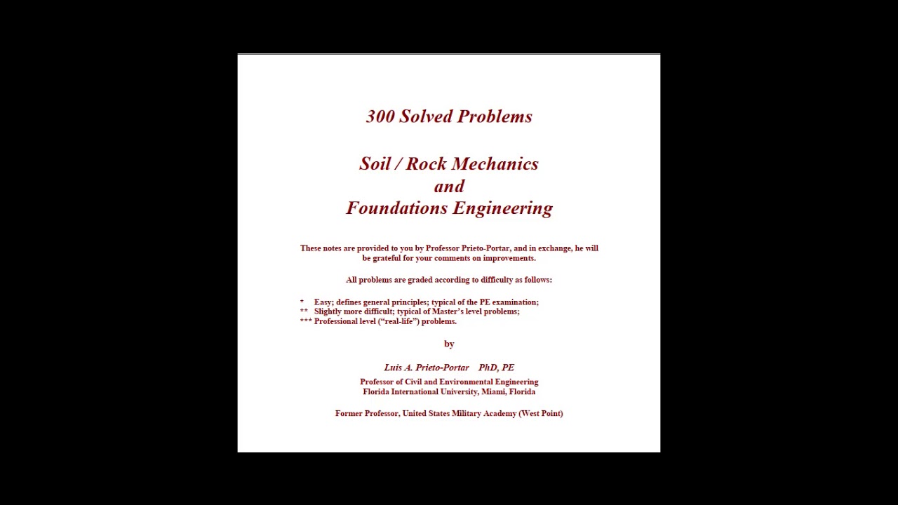 300 Solved Problems in Geotechnical Engineering