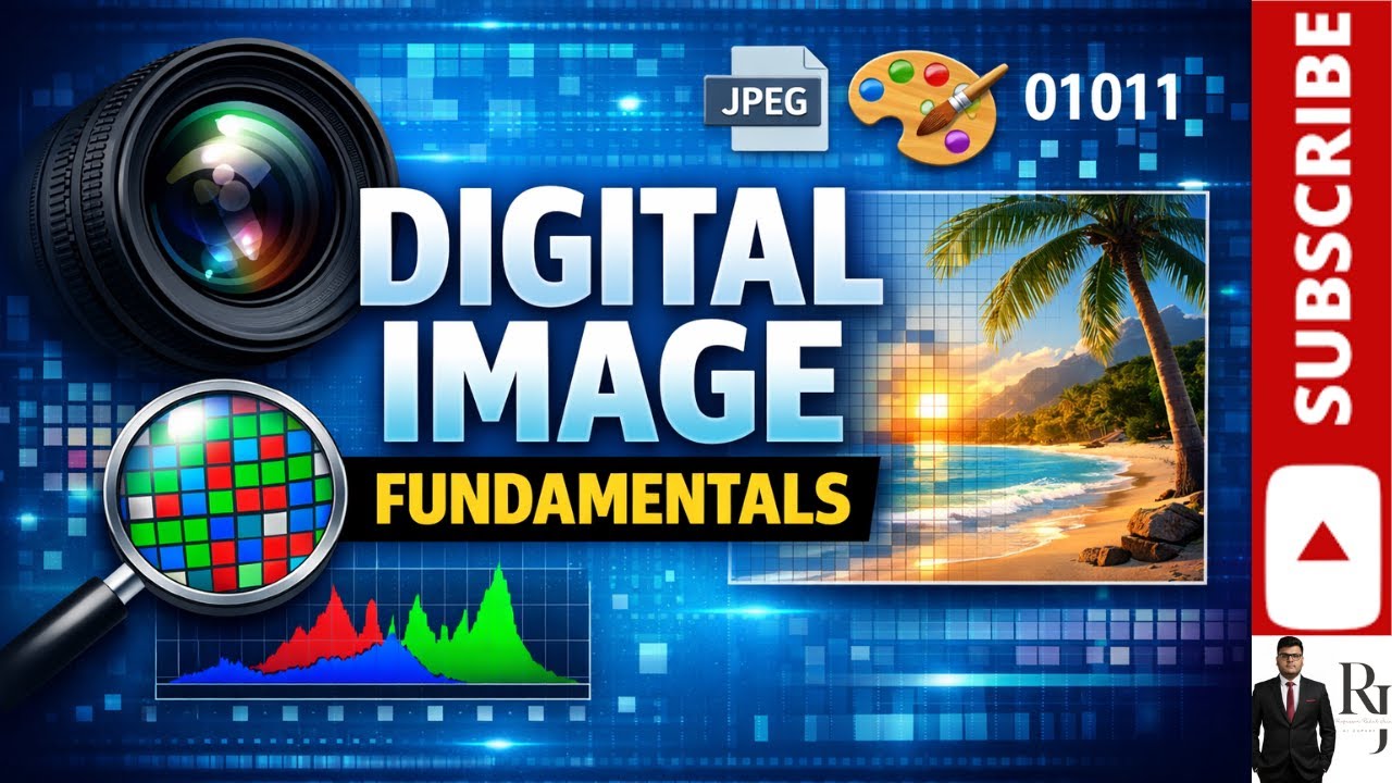 9. Digital Image Fundamentals | Pixels, Resolution, Sampling, Quantization | Image Processing Basics