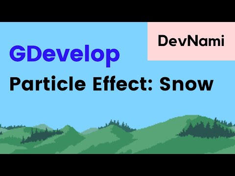 GDevelop How to Create Particle Effect of Snow
