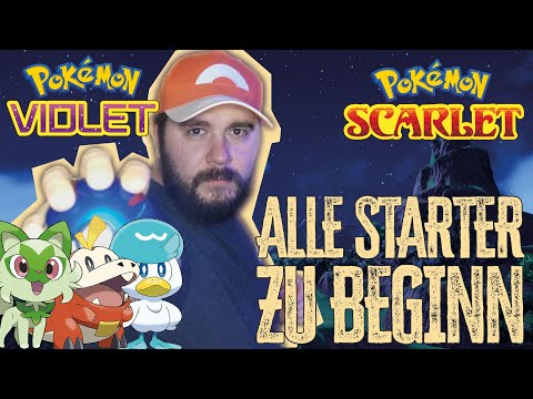 ALLE STARTER IN POKéMON KARMESIN / PURPUR