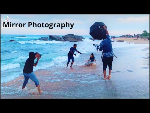 Mirror Photography by Lahiru Theekshana  / In the Kirinda beach Srilanka.