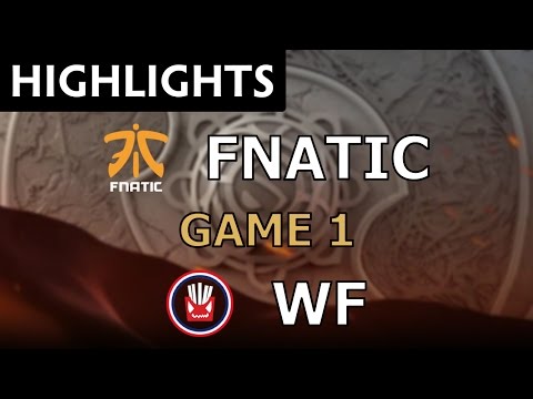 Fnatic vs White Fries Gaming [Game 1] The International 2016 Qualifiers - Dota Highlights