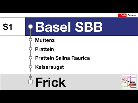 SBB Ansagen | S1 Basel SBB - Frick | BoJa Ansagen