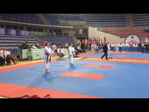 Junior Ladies Individual Kata eliminations, 23rd JKA European Championships 2018, Nis, Serbia