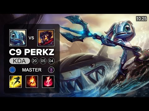 C9 Perkz Fizz Mid vs Viktor   EUW Grandmaster Patch 10 25