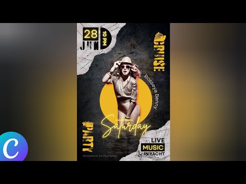 Party Invitation Poster Design with Canva