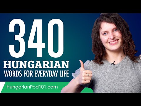 340 Hungarian Words for Everyday Life - Basic Vocabulary #17
