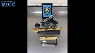 Merced Gang Member arrested with High Capacity Pistol (California)