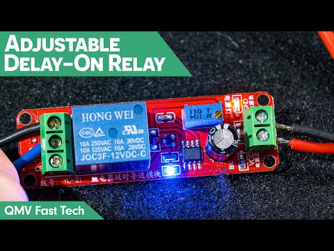 1-10 Second Adjustable 5 Volt & 12 Volt Time Delay Relay
