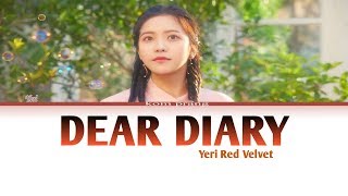 YERI (예리) - DEAR DIARY (스물에게) Color Coded Lyrics/가사 [Han|Rom|Eng]