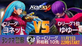 KOF 15　ランクマ警察署内ランキング戦　ＤリーグゆゆーＶＳＣリーグヨネット