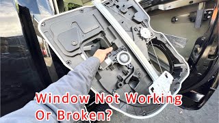 Ram 1500 Window Wont Roll Up Or Down? Motor & Regulator Broken - Easy Fix