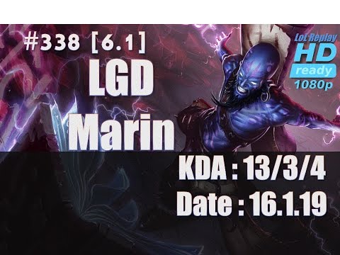 16.1.19 LPL LGD Marin Top Lane Ryze(vs Malzahar) Kr Solo Q[1080p]#338