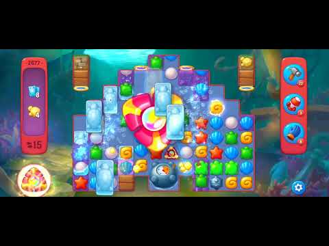 Fishdom Hard Level 2677 (with timed boosters [Super Lightning]) @choraelmin