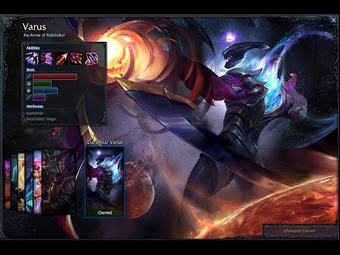 Dark Star Varus Skin Spotlight Gameplay 1080p HD