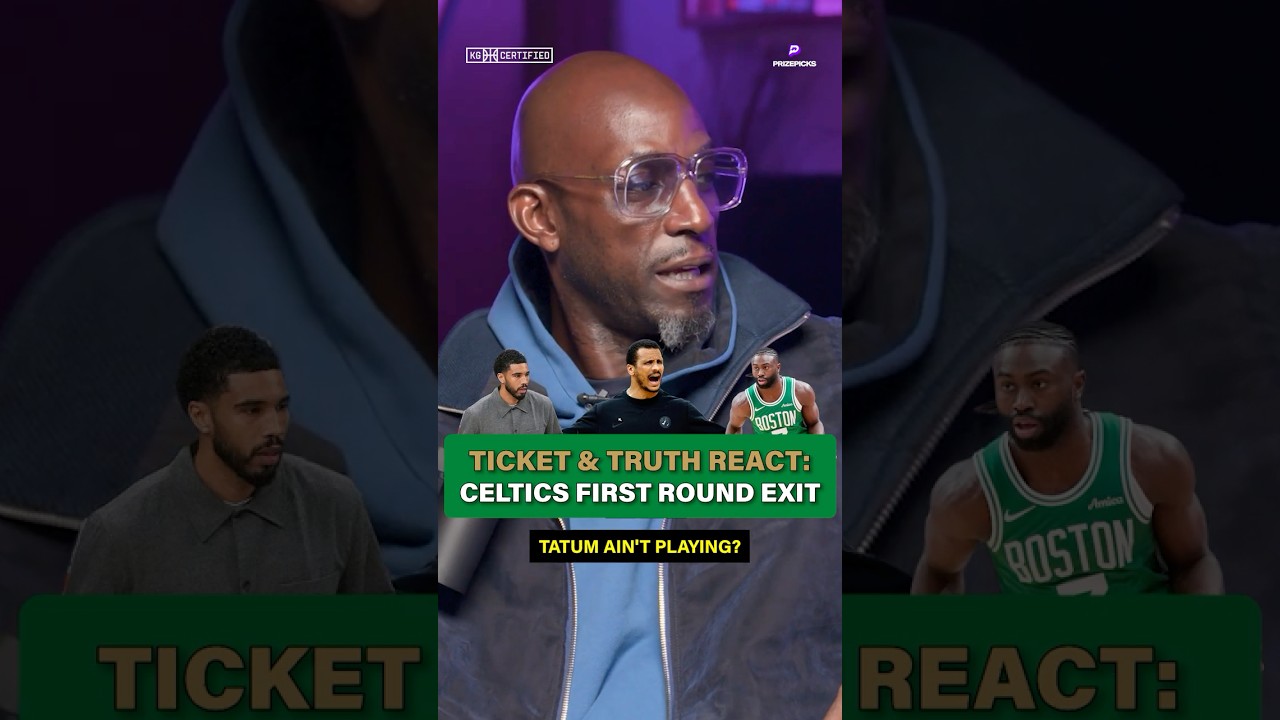 KG & Paul react to the Celtics first-round exit #NBA