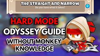BTD6 Odyssey Hard Mode [Guide] - No Monkey Knowledge & No Hero Achievement - The Straight and Narrow