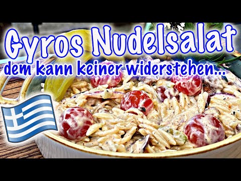 Gyros Nudelsalat unfassbar lecker | Grill Beilage |The BBQ BEAR