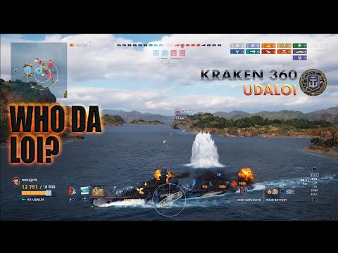 You Spin Me Right Round Udaloi Kraken 360 | World of Warships: Legends