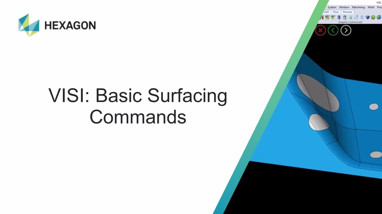 VISI by Hexagon Basic Surfacing Commands