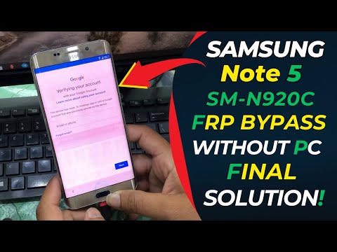 SAMSUNG Galaxy Note 5 FRP Bypass Final Solution Without Pc | Only GSM
