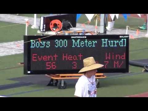 J Rubio   5/14/16  300m Hurdles (Lane 4) (2nd Place) (39.01) CIF-SS D1 Prelims - 4k