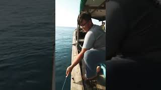 preview picture of video 'Handline fishing trip big diamond trevaly with pro angler using hand line'