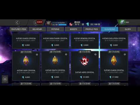 5 Star Dungeon Crystal Opening | Marvel Contest Of Champions