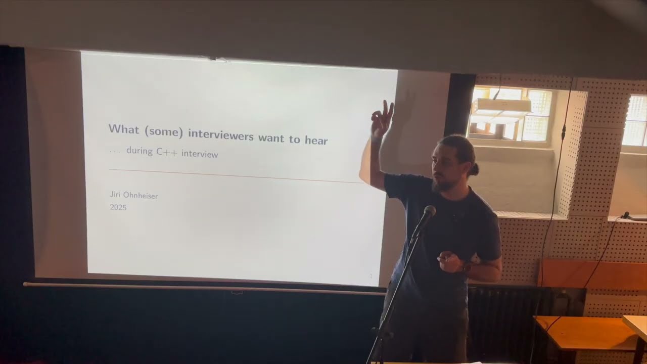 Jiri Ohnheiser: What (some) interviewers want to hear