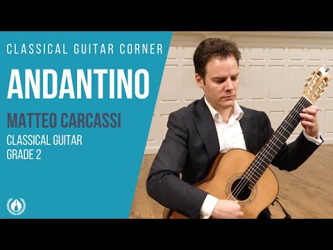 Andantino by Matteo Carcassi - Grade 2 Repertoire for Classical Guitar