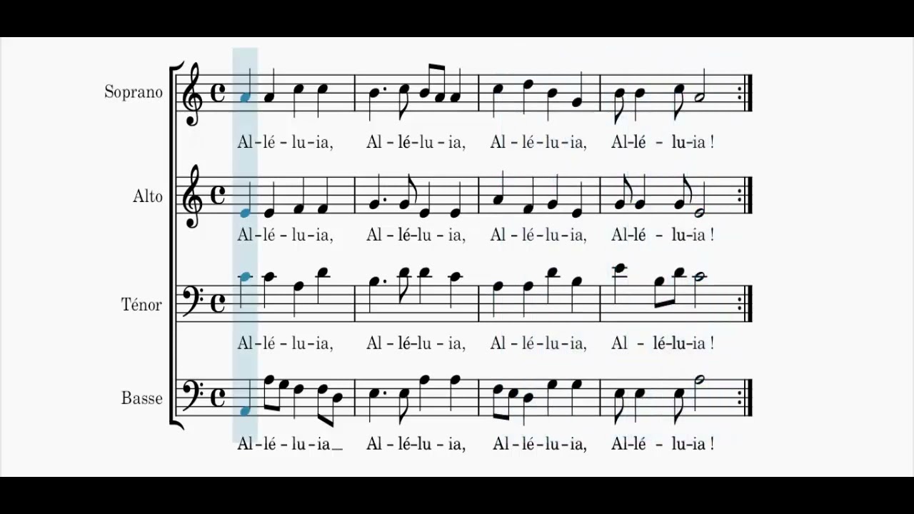Alléluia - Messe de saint Paul (Soprano)