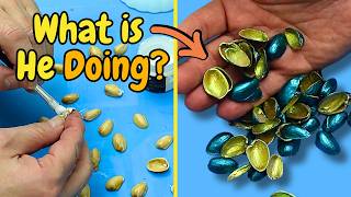 You won't Believe Why He is Painting His Nuts!