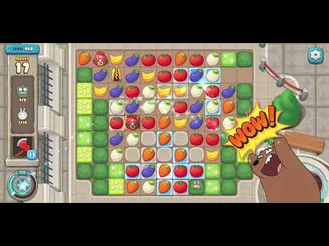 We Bare Bears Match3 Repairs Level 460 - No Boosters