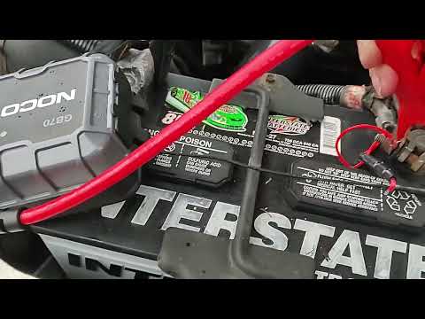 Noco GB70 starting a Dodge ram 5.9 Cummins diesel with DEAD batteries.