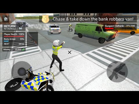 Police Car Driving: Motorbike Riding - Police Officer Chase Simulator - Android Gameplay | a12g